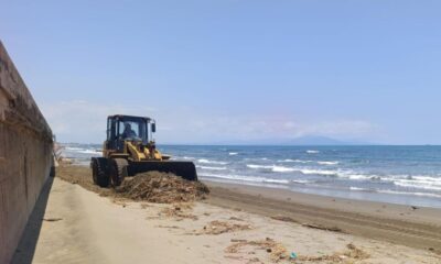 Refuerza Gobierno de Coatzacoalcos limpieza de playas ante nuevo arribo de sargazo y residuos de hidrocarburo