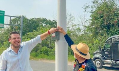 Gobierno de Cosoleacaque fortalece seguridad vial con rehabilitación de semáforo en el C4