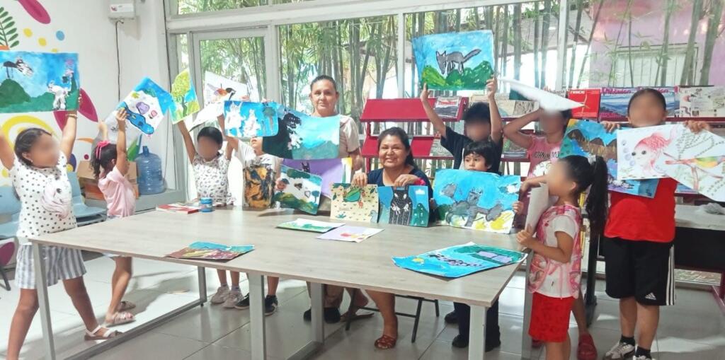 Clausura de taller “Pinta Pinta” en Minatitlán