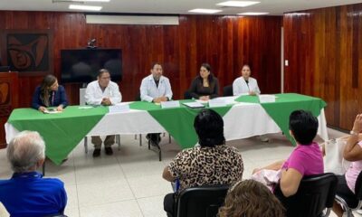 Pacientes oncológicos y autoridades del IMSS Veracruz Sur sostienen reunión de trabajo