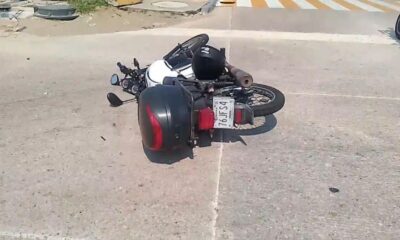 *Joven motociclista resultó gravemente lesionado, cuando conductora no respetó la preferencia en malecón y Jirafas*
