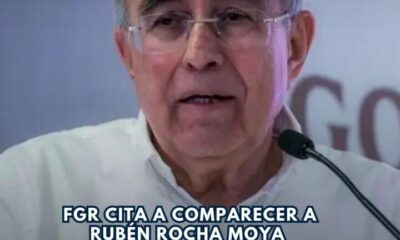 FGR cita a comparecer a Rubén Rocha Moya tras acusaciones de EU por narcotráfico