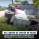 *Volcadura de camión en canal desata alerta entre vecinos de la Progreso y Paz de Coatzacoalcos*