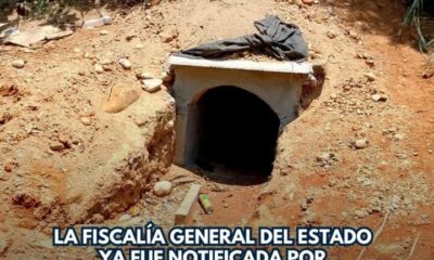 *La Fiscalía General del Estado ya fue notificada por túnel localizado en Las Choapas, podría ser utilizado para actividades delictivas, informó el alcalde Jesús Uribe*