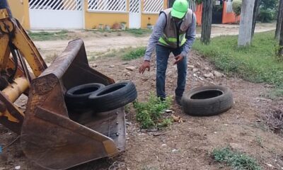 Retiran 25 toneladas de cacharros y llantas durante Jornada de Descacharrización en la colonia Peloteros