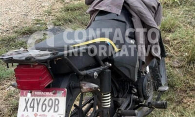 Taxista le habría cerrado el paso; adulto mayor termina lesionado tras derrapar en Cosoleacaque
