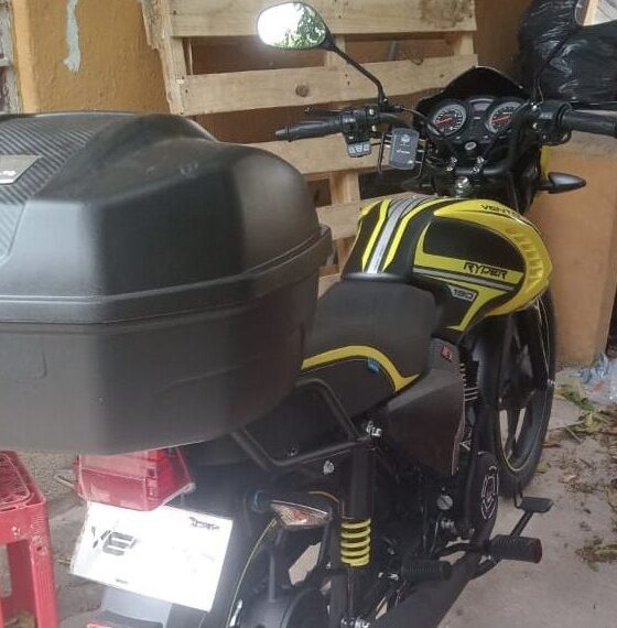 Delincuentes rompen portón y roban motocicleta durante la madrugada en la Insurgentes Sur