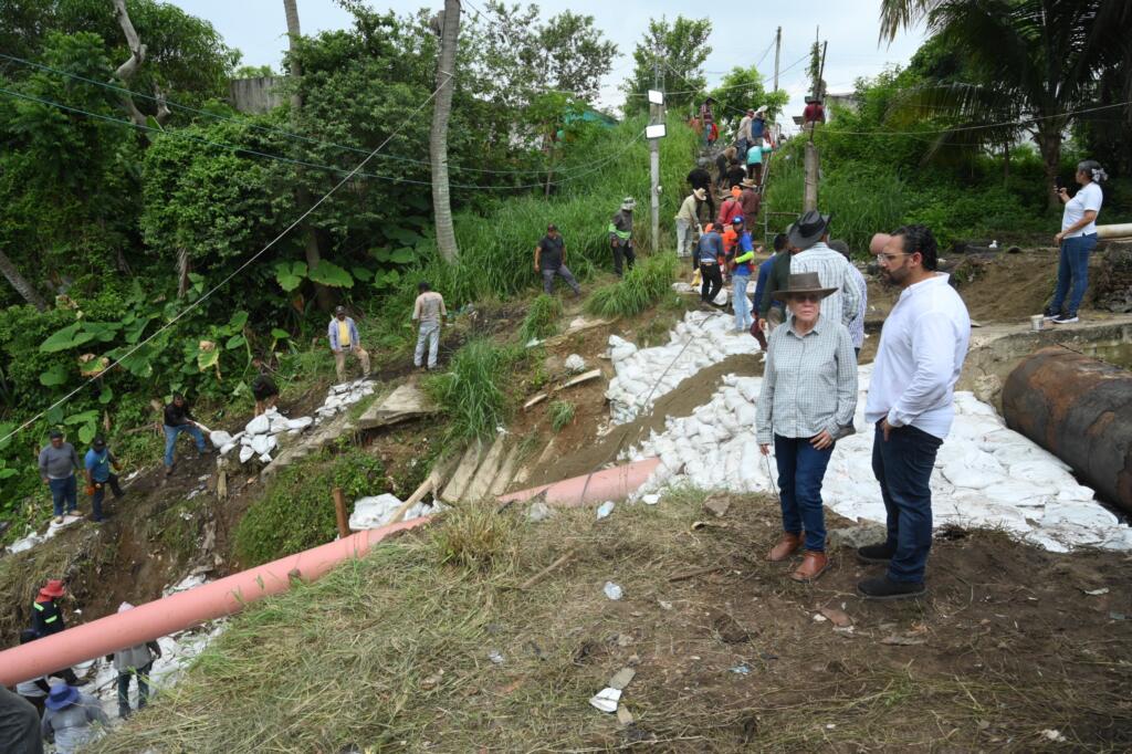 Coatzacoalcos necesitaba ayuda: Pedro Miguel Rosaldo atiende siete puntos críticos tras intensas lluvias