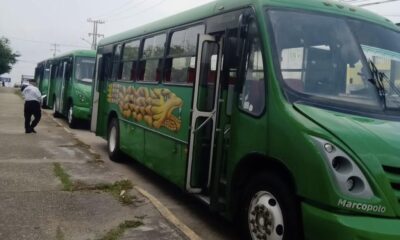 Arranca revista vehicular en Coatzacoalcos, urbaneros comienzan a acudir a revisar estado físico y mecánico de sus unidades