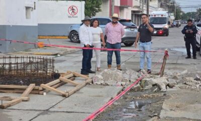 Guillermo Reyes Espronceda supervisa avances de obras en Minatitlán
