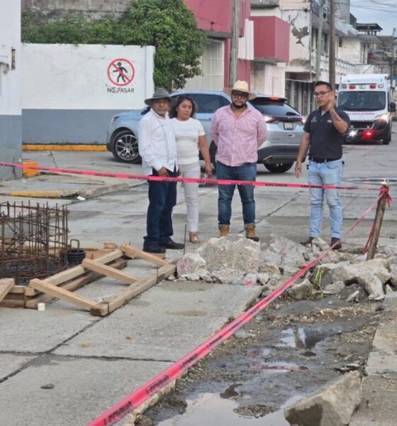 Guillermo Reyes Espronceda supervisa avances de obras en Minatitlán