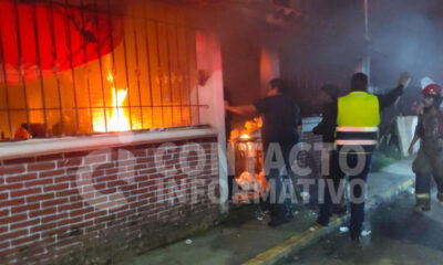 Provoca incendio en casa de renta y acaba detenido por la Policía Municipal en la Francisco I. Madero