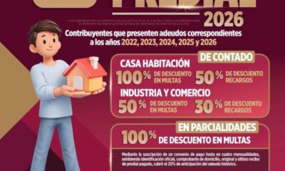Gobierno de Minatitlán invita a  contribuyentes a programa de Regularización del Impuesto Predial 2026.