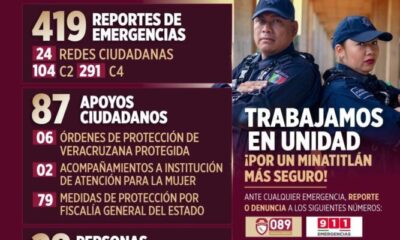 Resultados óptimos en seguridad en Minatitlán