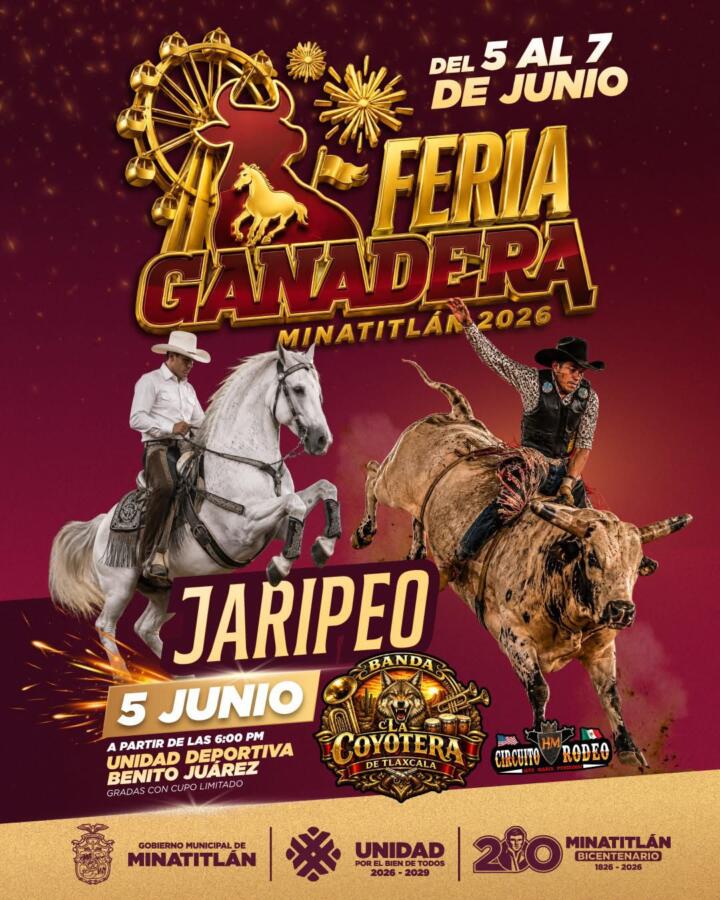¡La emoción del jaripeo llega a la Feria Ganadera Minatitlán 2026!