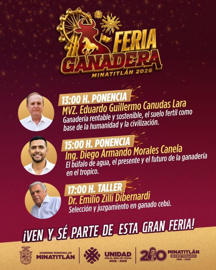 ¡La Feria Ganadera Minatitlán 2026 continúa!