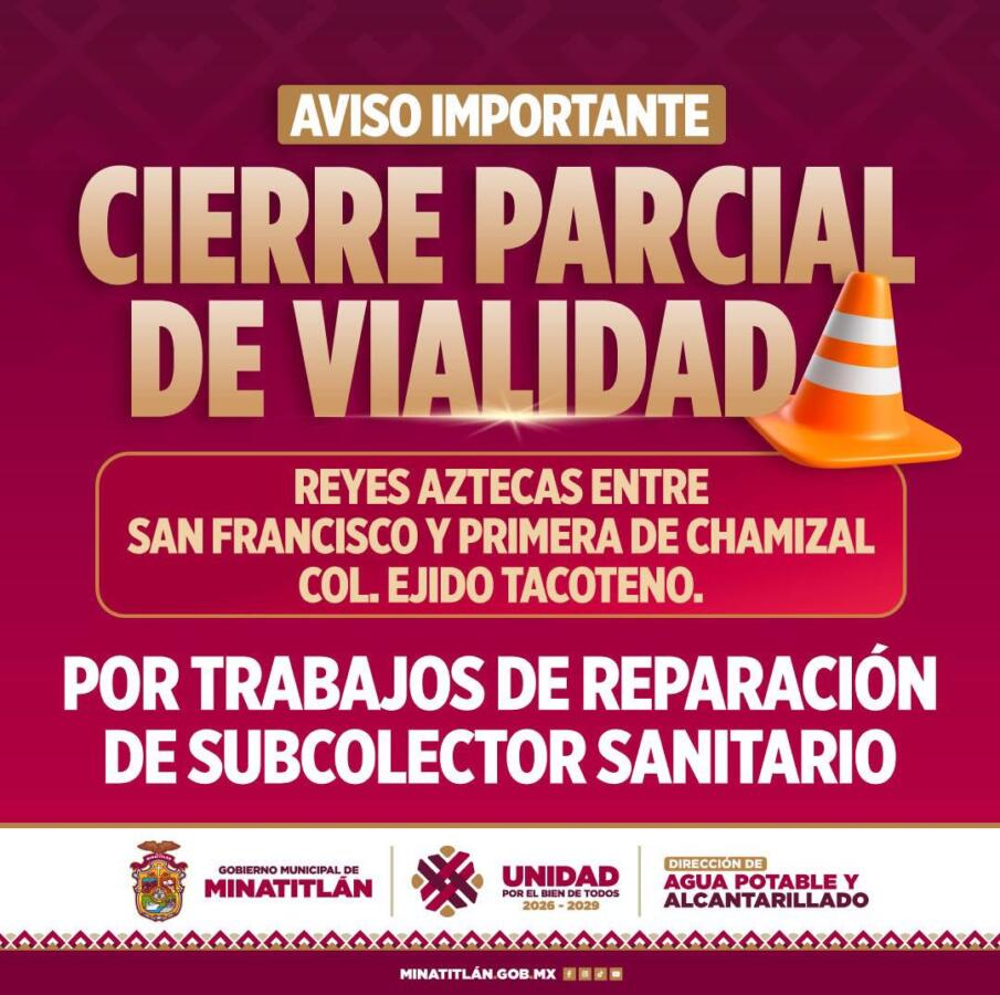 AVISO VIAL 🚧