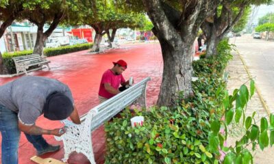 Gobierno de Minatitlán realiza mantenimiento a espacios públicos