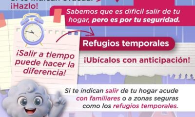 🌧️ Si las autoridades te indican evacuar, hazlo a tiempo.