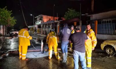 Protección Civil atiende eventualidades ante la presencia de fuertes lluvias