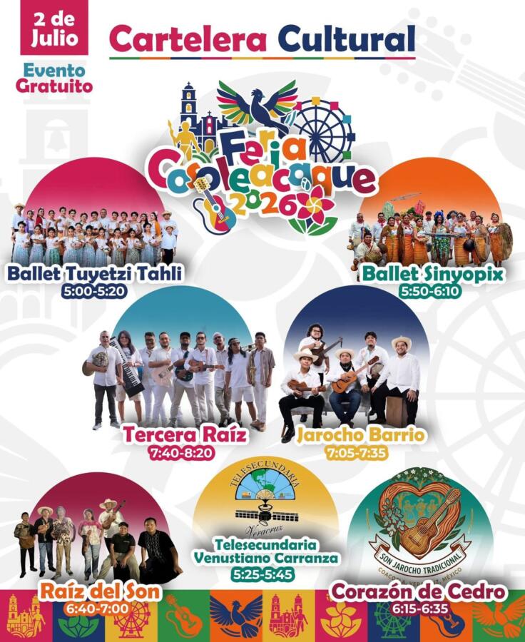 Disfruta del Escenario Cultural en la Feria Cosoleacaque 2026