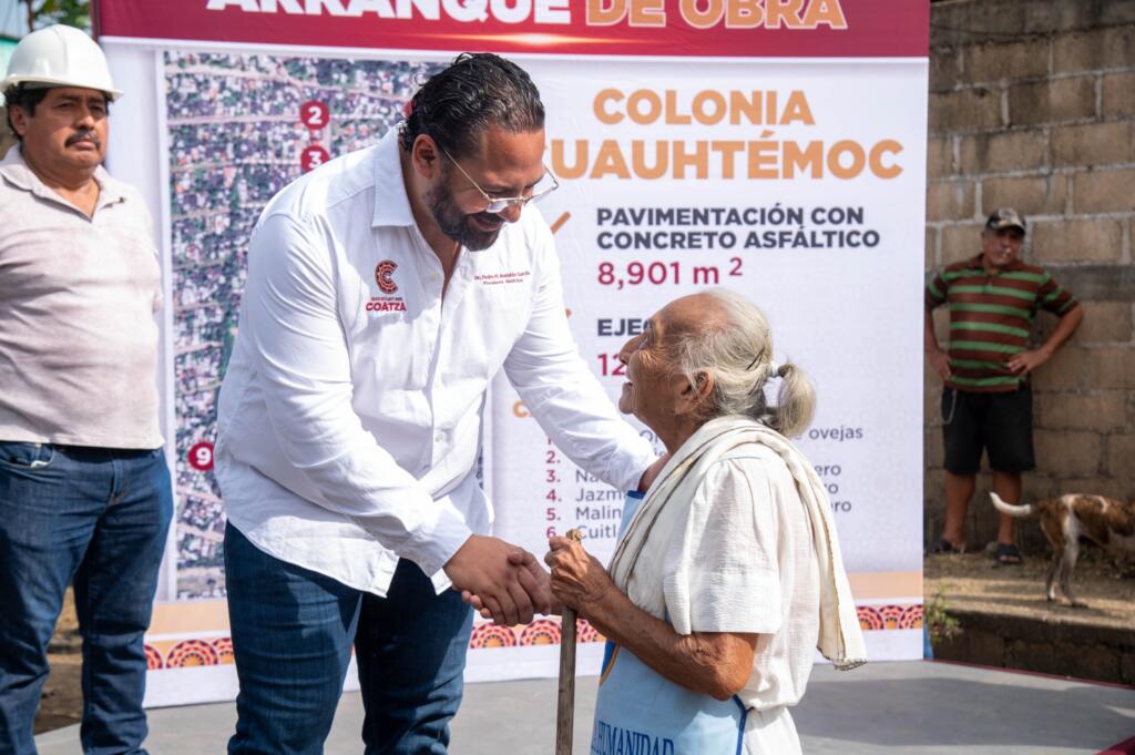 «Ya es hora de que la zona baja empiece a vivir con calidad»: arranca Pedro Miguel Rosaldo primera obra de su gobierno