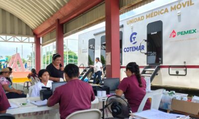 Unidad Médica Móvil beneficia a habitantes del ejido Colorado con atención gratuita
