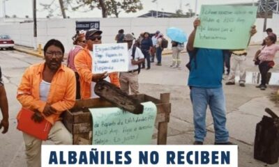 *Albañiles no reciben reparto de utilidades por parte de empresa encargada de rehabilitación de Ferrocarril del Istmo de Tehuantepec en Coatzacoalcos*