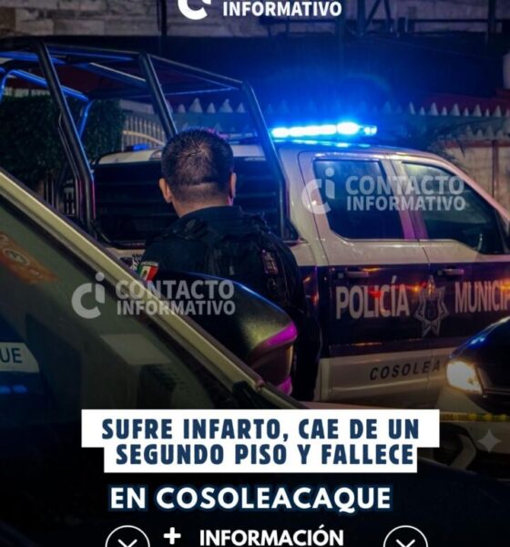 Sufre infarto, cae de un segundo piso y fallece en Cosoleacaque; esto sabemos