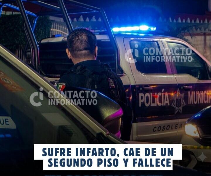 Sufre infarto, cae de un segundo piso y fallece en Cosoleacaque; esto sabemos