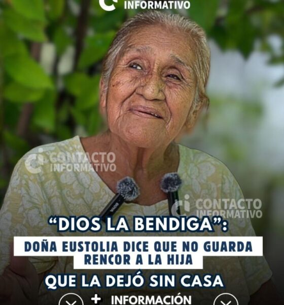 (+VÍDEO) “Dios la bendiga”: doña Eustolia dice que no guarda rencor a la hija que la dejó sin casa