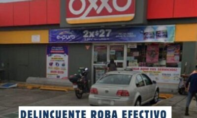 Delincuente roba efectivo y mercancía de tienda en la colonia Ruiz Cortines