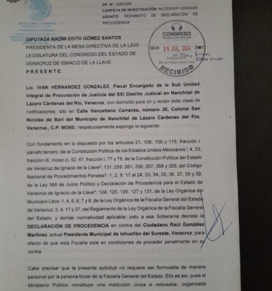 Comisiones del Congreso dan luz verde al procedimiento de desafuero contra alcalde de Ixhuatlán del Sureste