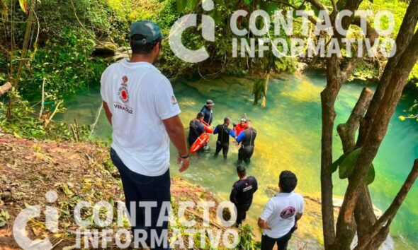 Tras ocho días de búsqueda, concluyen inmersiones de la Marina en cenote de Uxpanapa; operativo continúa