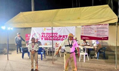 Alcoholímetro deja 11 conductores infraccionados por manejar en estado de ebriedad en Coatzacoalcos