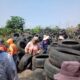 Más de mil 300 llantas en desuso son enviadas a reciclaje para reducir contaminación en Coatzacoalcos