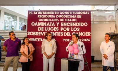 Minatitlán realiza caminata en honor a las y los supervivientes del cáncer
