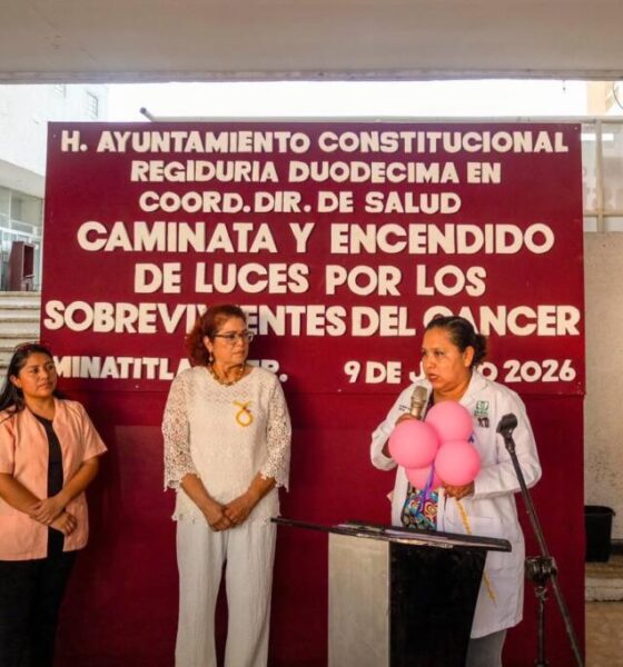 Minatitlán realiza caminata en honor a las y los supervivientes del cáncer