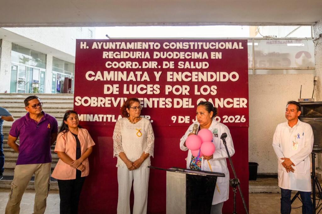 Minatitlán realiza caminata en honor a las y los supervivientes del cáncer
