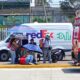 Motociclista derrapa y se estrella contra una banqueta; queda inconsciente en Coatzacoalcos