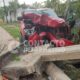 Camioneta derriba instalaciones eléctricas y deja sin luz a varias familias en El Naranjito