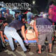 Derrapa en plena avenida y termina hospitalizada; moviliza a cuerpos de emergencia en Minatitlán