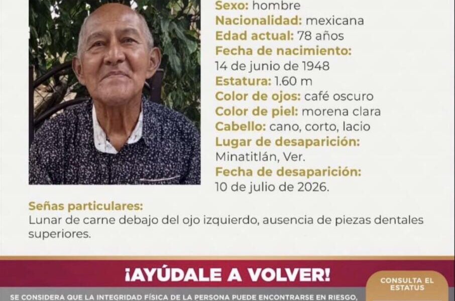 Continúa la búsqueda de Ismael Santos; lleva 48 horas desaparecido en Minatitlán