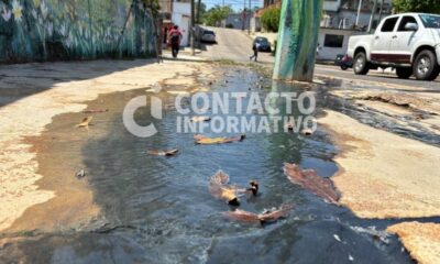(+VIDEO) Aguas negras invaden calles y viviendas en la Ruiz Cortines; culpan a vieja cuartería