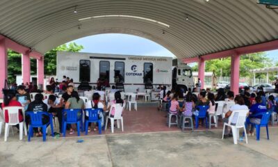 Habitantes de ejidos vecinos aprovechan servicios de la Unidad Médica Móvil en Coatzacoalcos