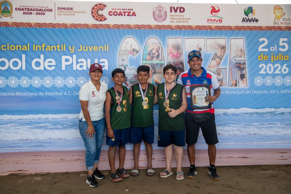 Concluye con gran éxito Festival Nacional Infantil y Juvenil de Voleibol de Playa en Coatzacoalcos