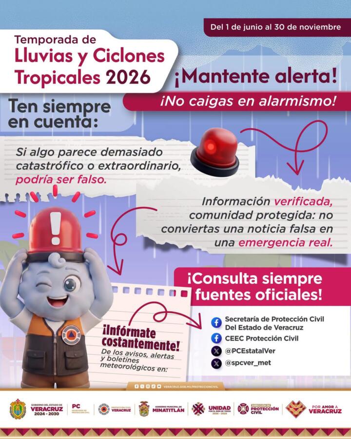 🌧️ Mantente alerta, pero evita la desinformación