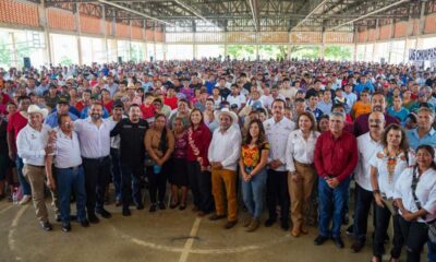 Rocío Nahle entrega apoyos al sector acuícola y pesquero en Minatitlán