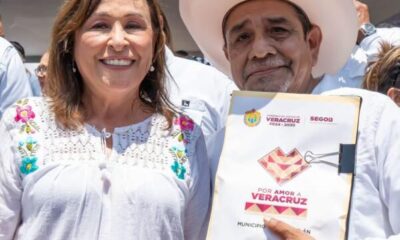 Rocío Nahle entrega pipa de agua a Minatitlán