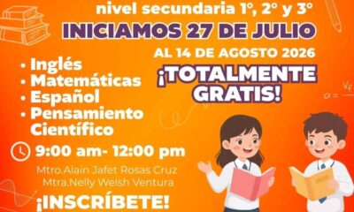 ¡Habrá clases gratuitas de regularización para estudiantes de secundaria en Jáltipan!; esto sabemos